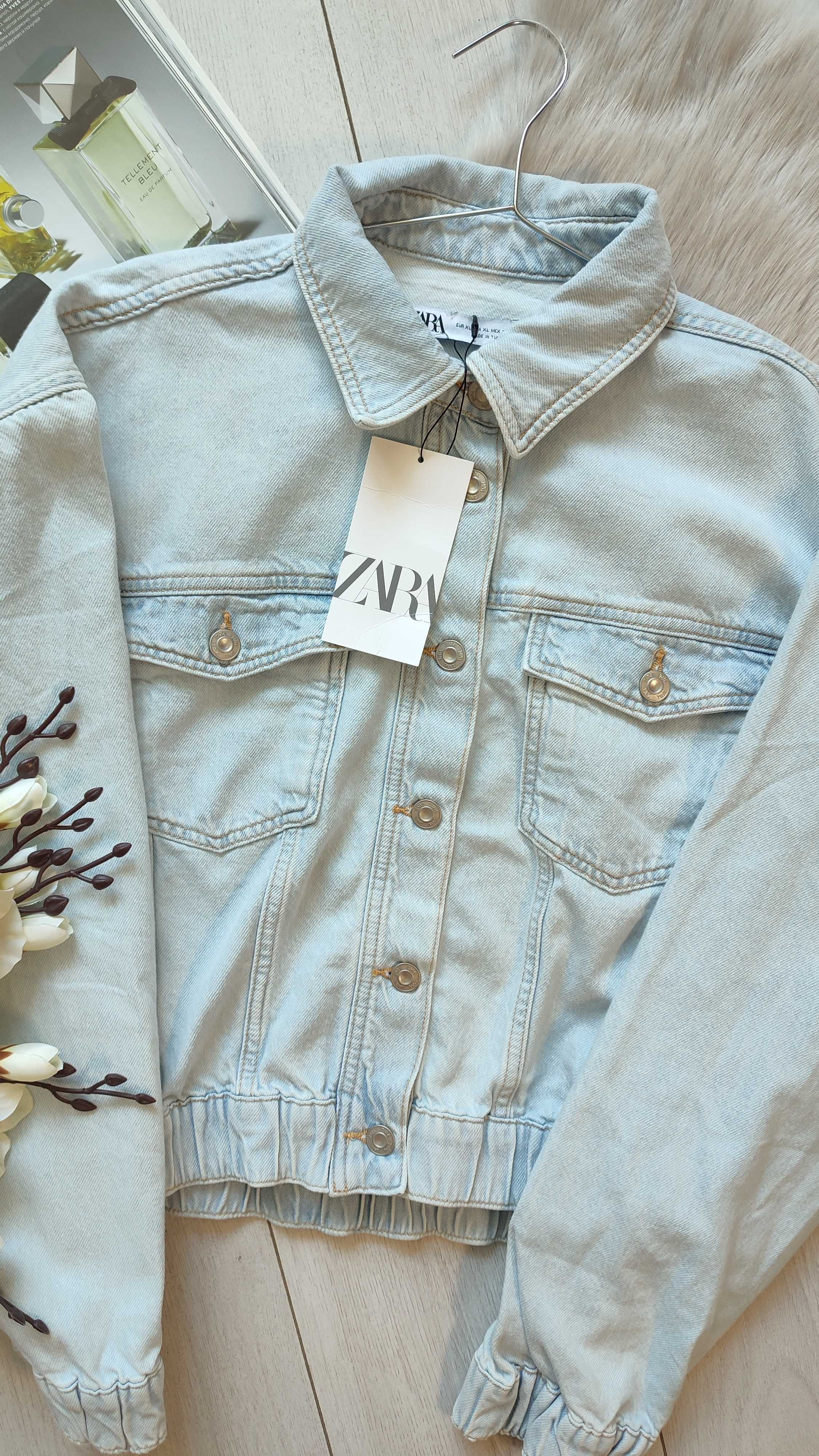 Джинсовая куртка от Zara, XS, S, М, оригинал, Испания