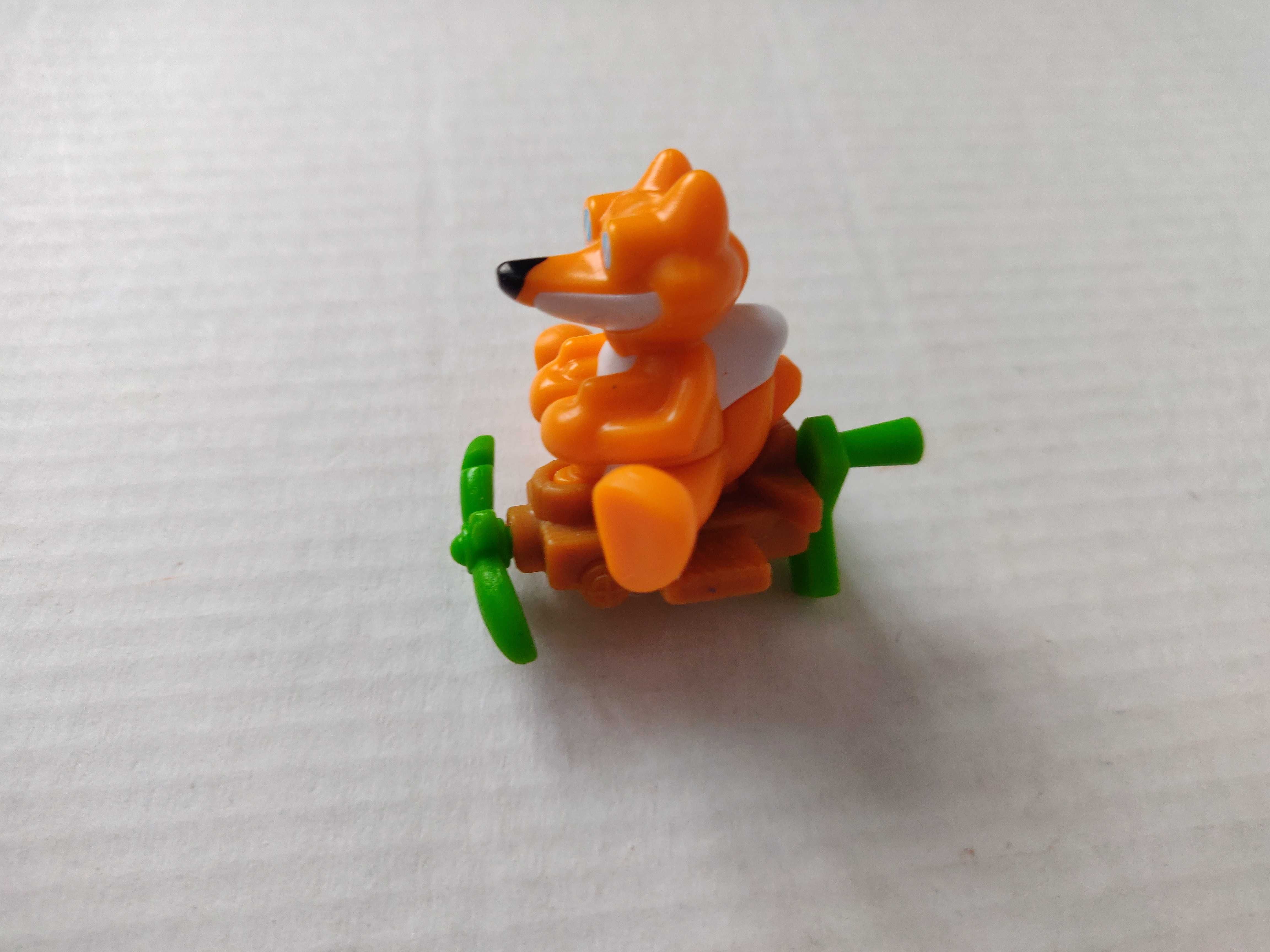 Kinder surprise животные Applaydu Лис на летательном аппарате.