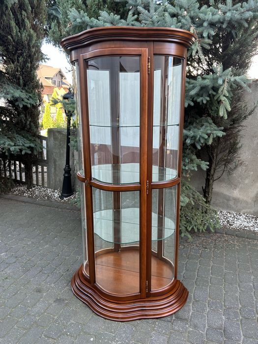 Stylowa Witryna Gablota Serwantka Biblioteka Ludwik Po Renowacji