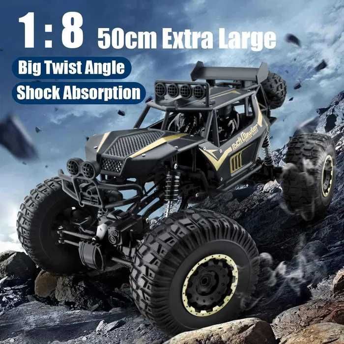 Carro telecomandado GIGANTE 1:8 50cm Buggy Jipe TT 4X4 LED NOVO