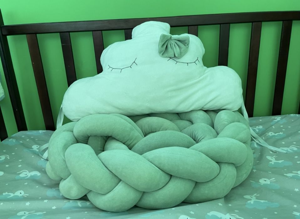 Бортик косичка + хмаринка