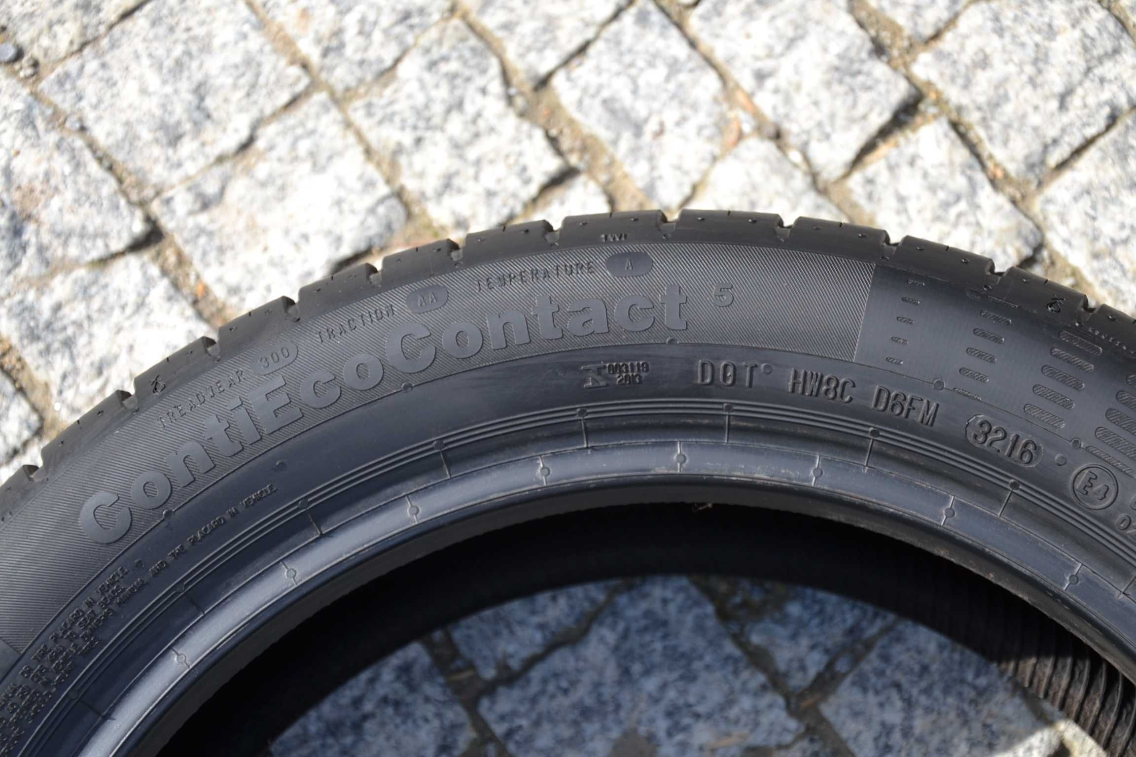 185/50R16 81H Opony Lato Continental ContiEcoContact 5 Jak Nowe 7mm