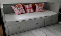 Łóżko Hemnes Ikea szare