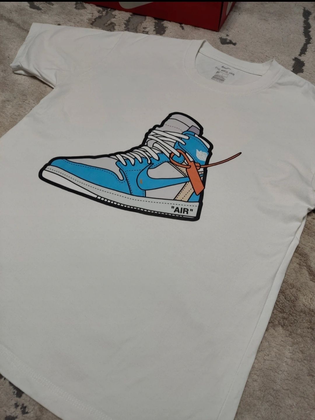 Biała Koszulka Nike air Jordan off white