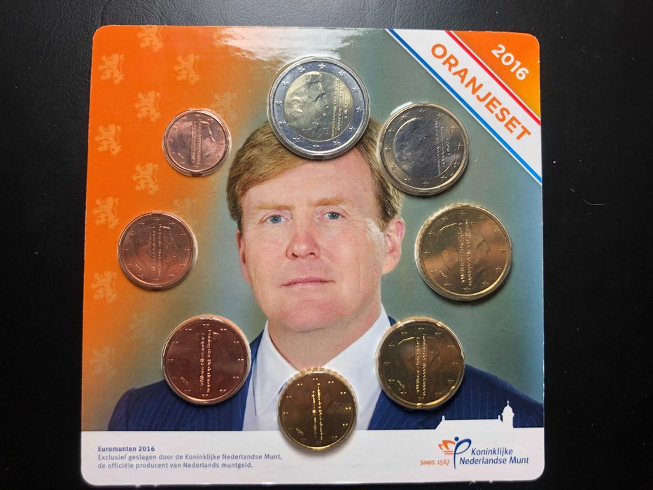 Set Anual Euros Holanda 2016 UNC - Orange Set