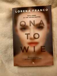 Książka "ona to wie" Lorena Franco