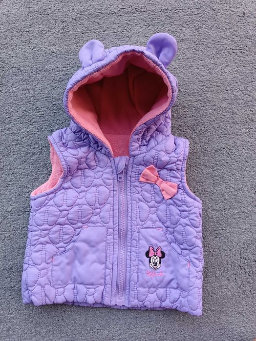 Bezrękawnik dla dziewczynki ocieplany używany, rozmiar 56/62