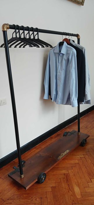 Екслюзивна! Стійка для одягу в стилі "LOFT" (2шт) З антикаарних дверей