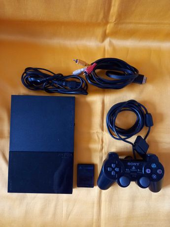 Konsola PlayStation 2 Slim PS2 + Pad SONY + Karta SONY + Okablowanie