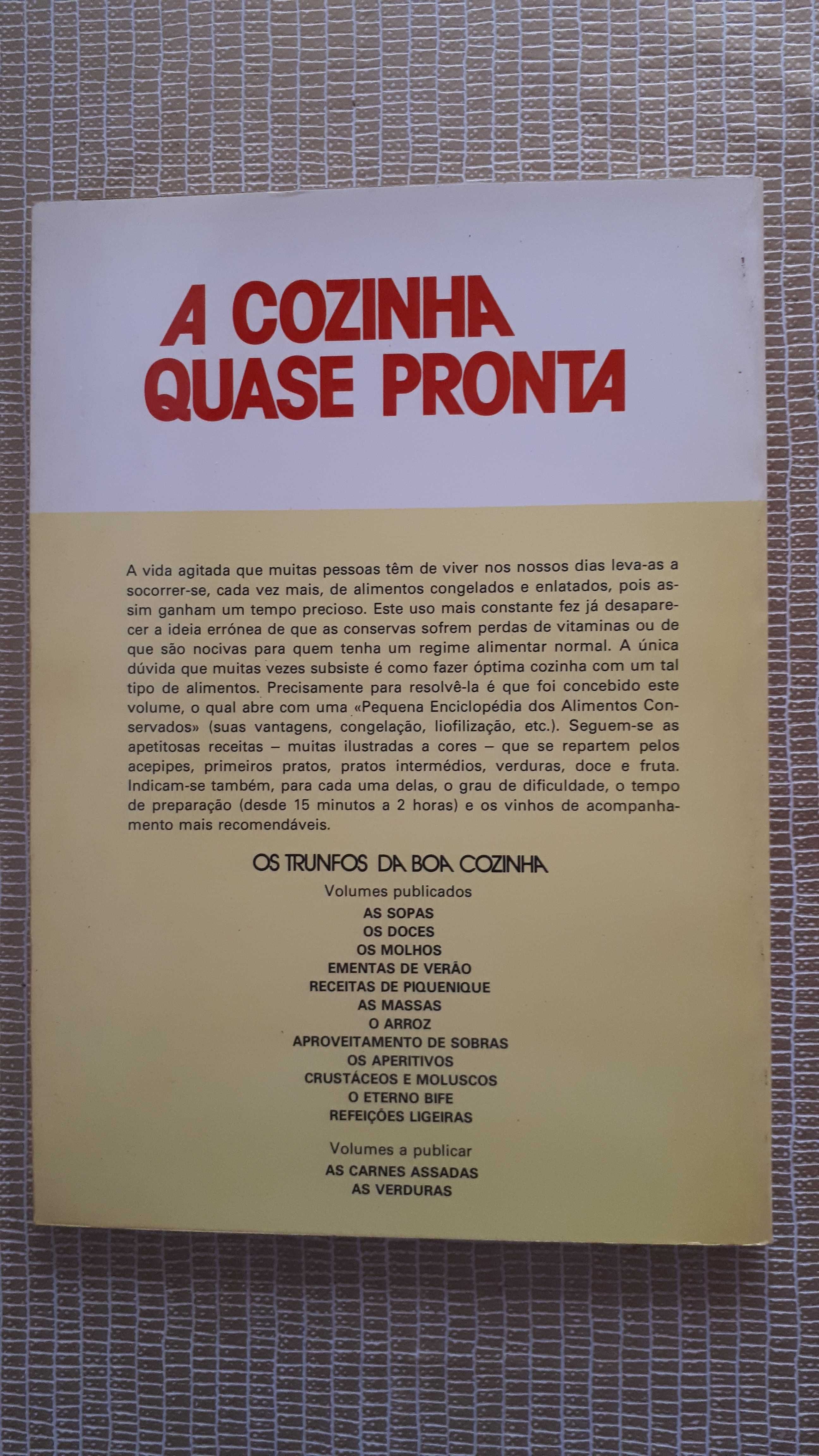 Livro "A Cozinha Quase Pronta"