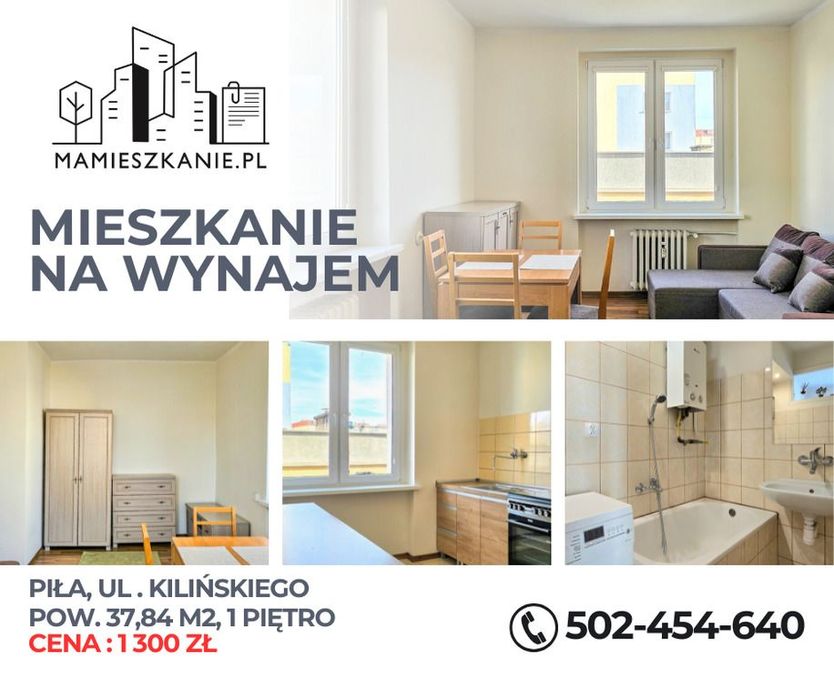 Mieszkanie 38 m², 1 piętro – ul. Kilińskiego
