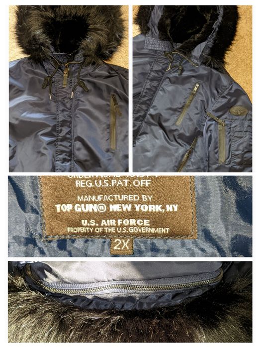 Теплая зимняя куртка-парка TOP GUN N-2B Nylon Jacket (2X/54-56 размер)