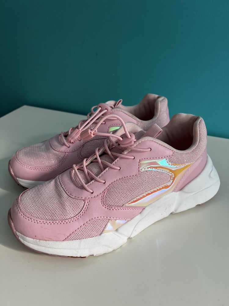 Sprandi ccc rozowe sneakersy polyskujace 36 23cm