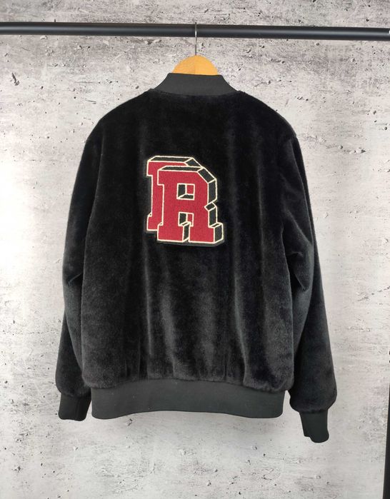Kurtka Asos bomberka varsity bejsbolówka czarna r. M/L