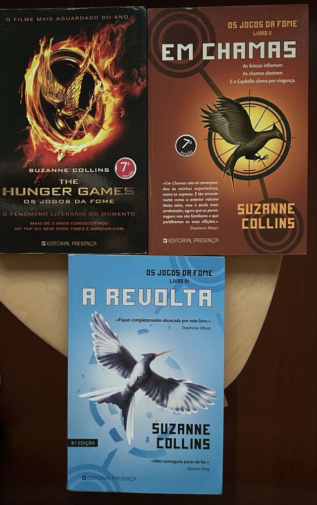 Coleção “Jogos da Fome” de Suzanne Collins