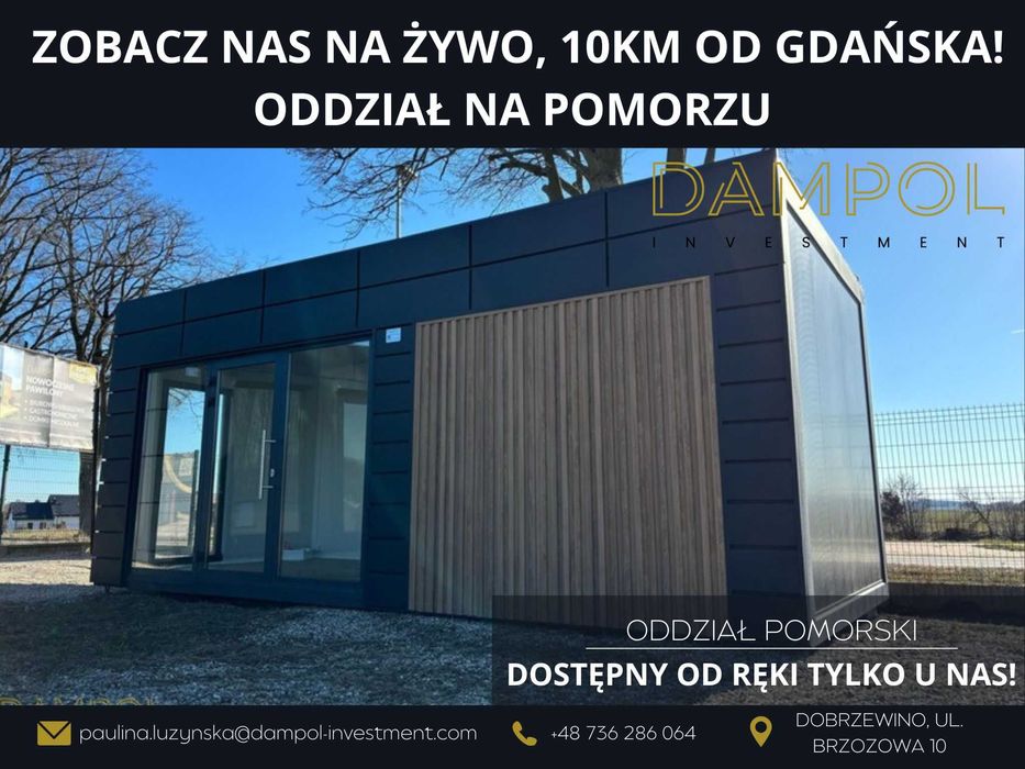 Nowoczesny Domek całoroczny 7X3/21m2/biuro/sklep/mobilny/letniskowy