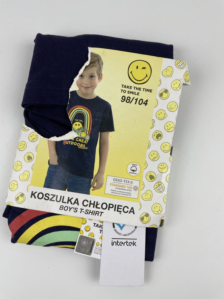 T-shirt chłopięcy 98-104 Take the Time to Smile