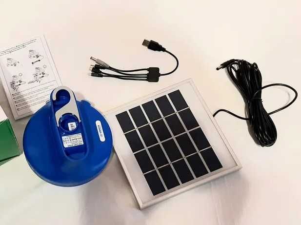 Ліхтар Schneider із сонячною панеллю на АКБ с зарядним пристроєм,лампа