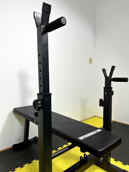 Zestaw Do Ćwiczeń 96kg Hantle Siłownia Atlas Ławka Obciążenie Sztanga