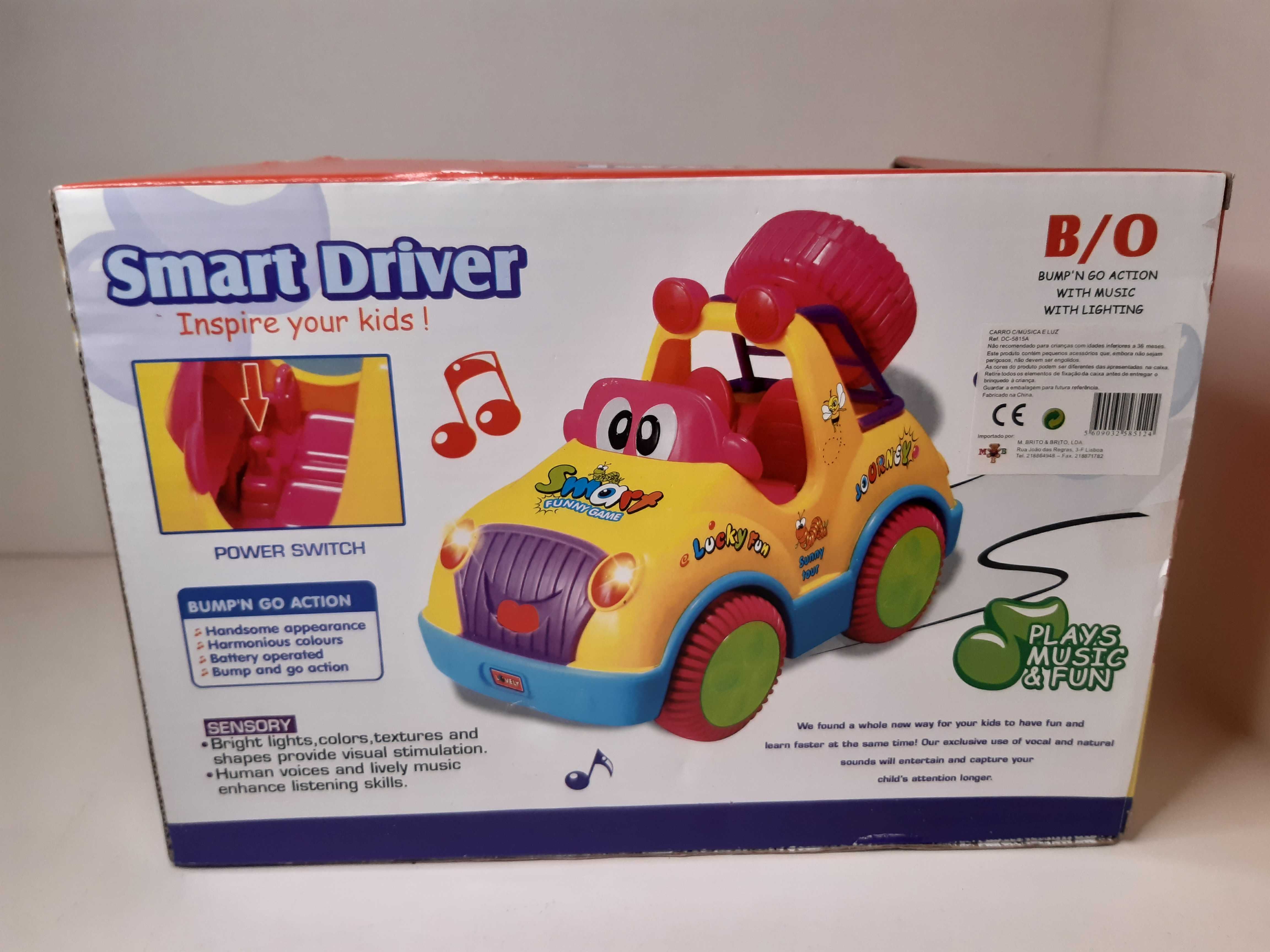 Carrinho de brincar Smart Driver com luzes e música Novo