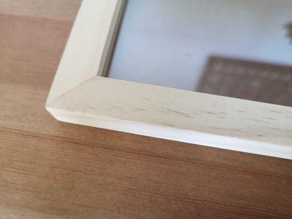ramka 20x25cm wisząca dwustronna drewno szkło na zdjęcia