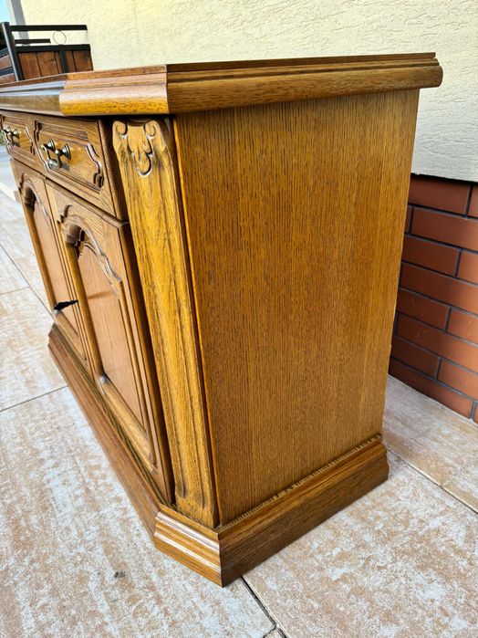 Komoda dębowa stylowa szafka bieliźniarka witryna kredens regał szafa