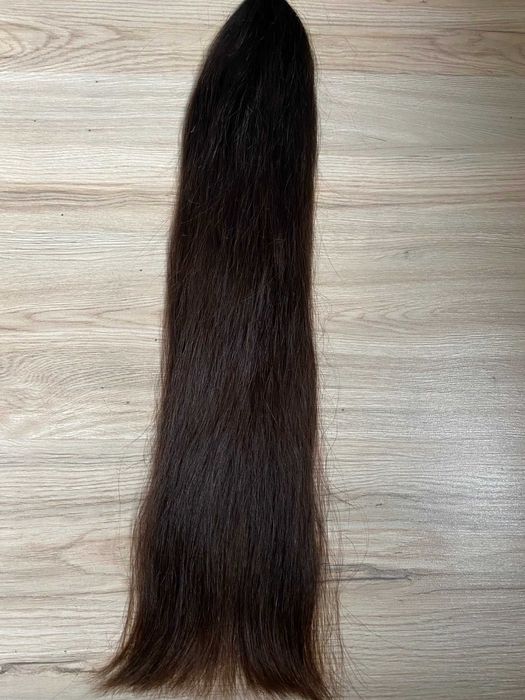włosy naturalne polskie dziewicze kitka długa 73cm