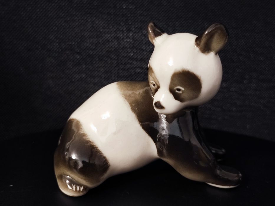Vintage Porcelanowa figurka PANDA LFZ Lomonosow