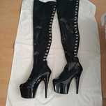 Buty lakierki długie 86cm