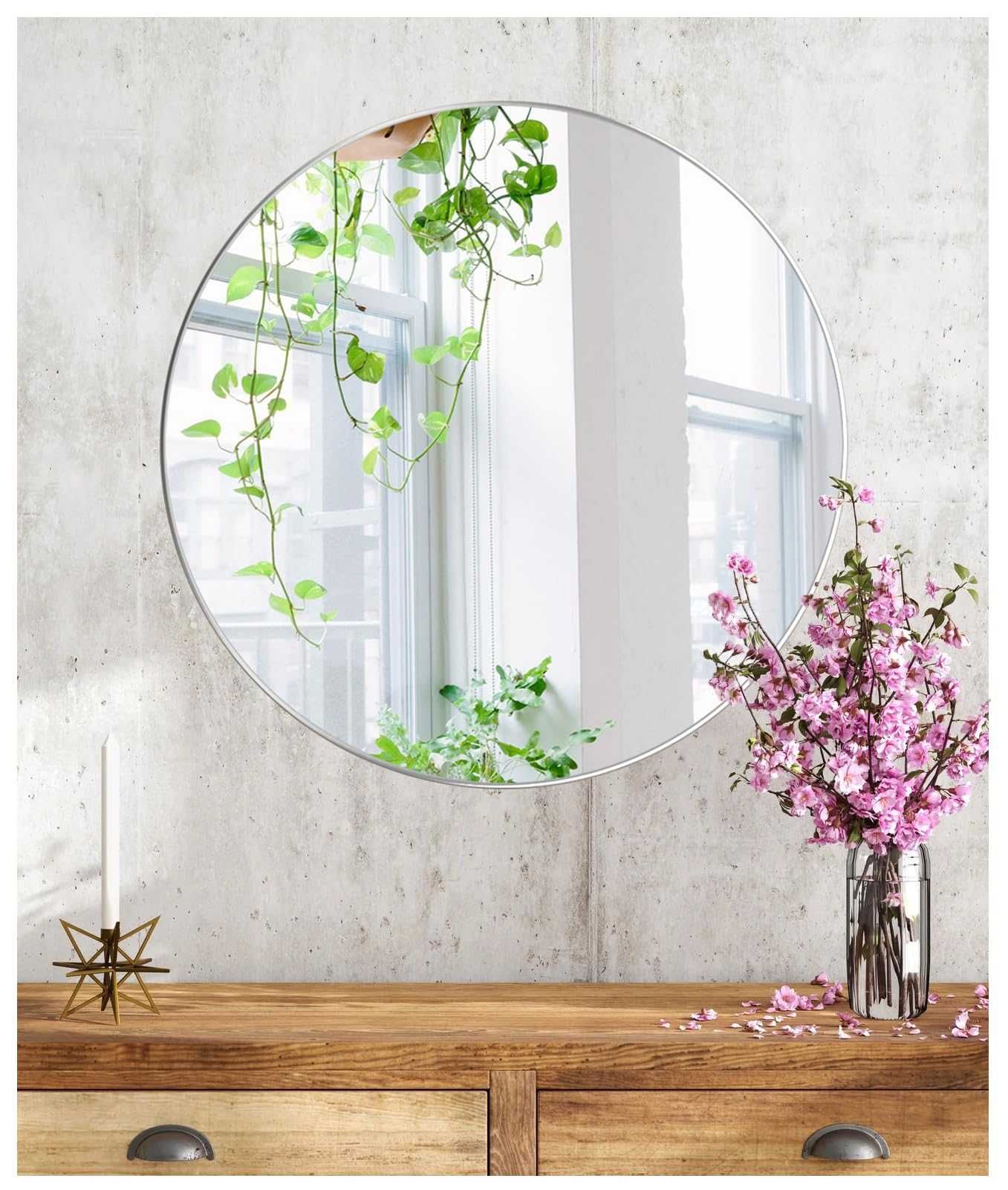 Nowe lustro / lusterko / okrągłe / ścienne / 40 cm !A202!