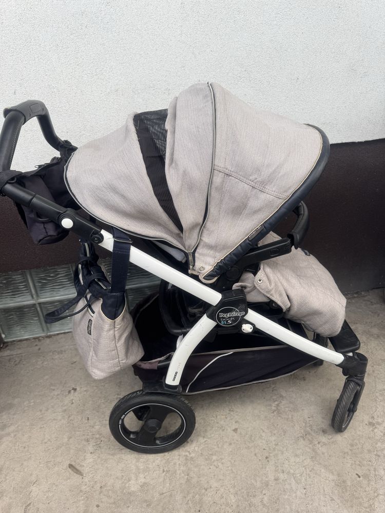 Візок коляска Peg perego book 51s 4в1 з базою isofox та автокріслом
