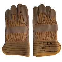 Rękawice robocze wzmocnione skórą licową bydlęcą