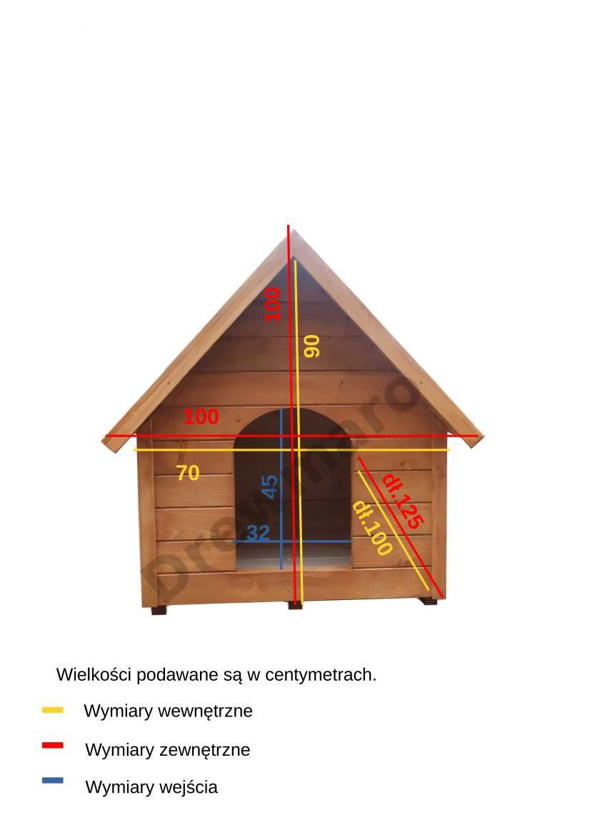Buda dla psa XXL, legowisko dla dużego psa, do ogrodu, na zewnątrz