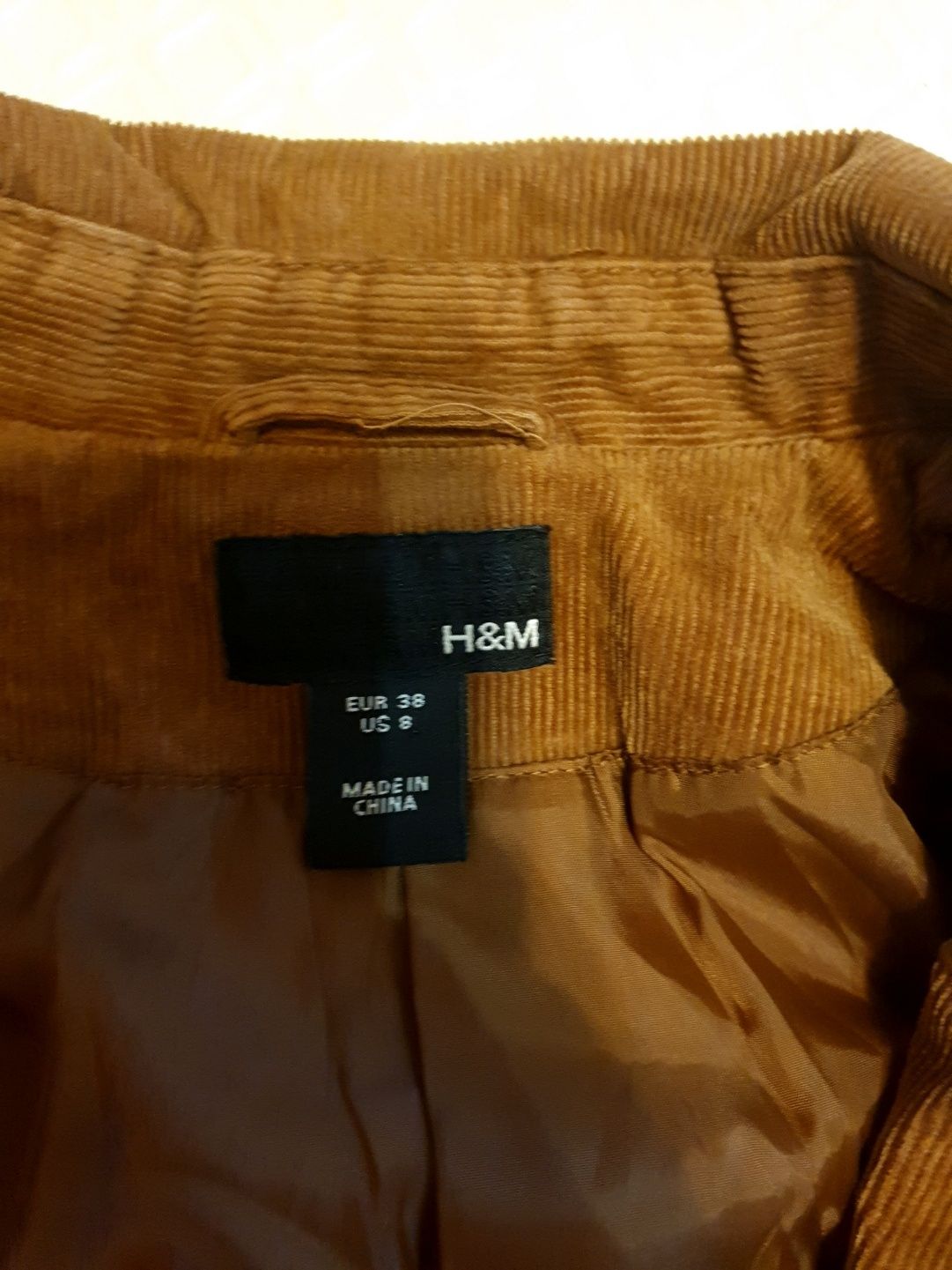 Піджак H&M  (пиджак вельветовый)        .