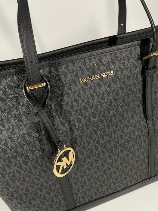Сумка шопер Michael Kors Jet Set travel, монограм