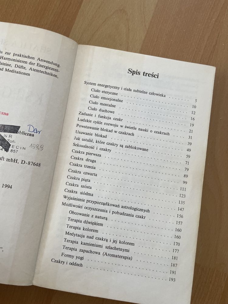 Księga czakr Bodo Bagiński Shalila Sharamon Aster poradnik