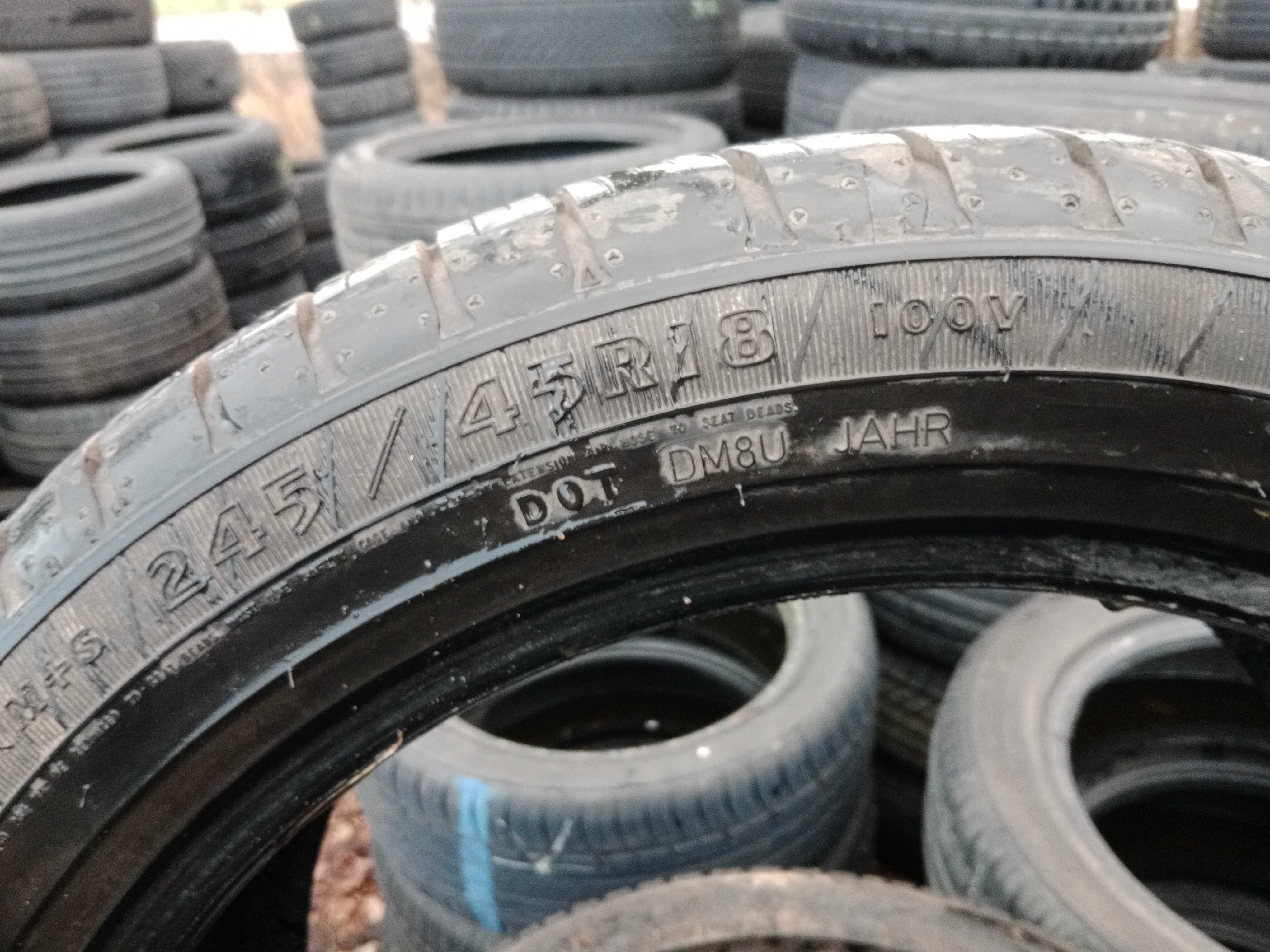 Opona używana 245/45R18 Goodyear Eagle LS2 RunFlat 1szt.