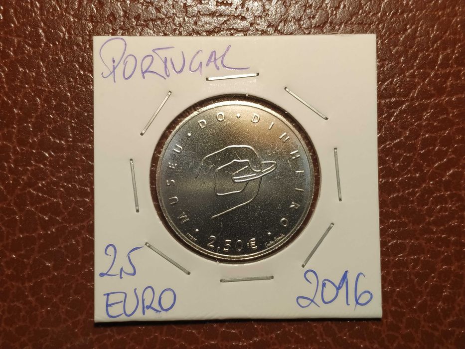 17 Portugal - moeda de 2,5 euro de 2016 Museu do Dinheiro