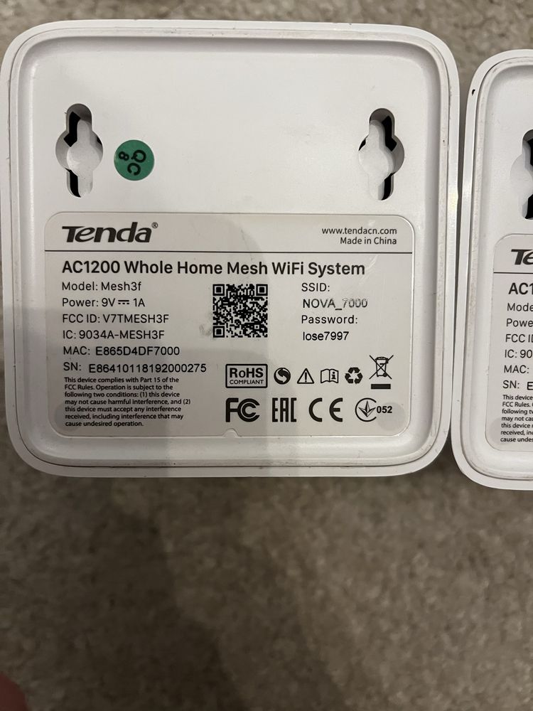 Tenda Nova AC1200 Mesh WiFi System