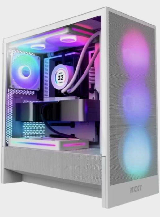 Корпус NZXT H5 Flow RGB Compact Mid- All White (CC-H51FW-R1)
