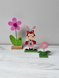 Kwiatek z klamerką figurki klamerki na notatki zdjęcia
