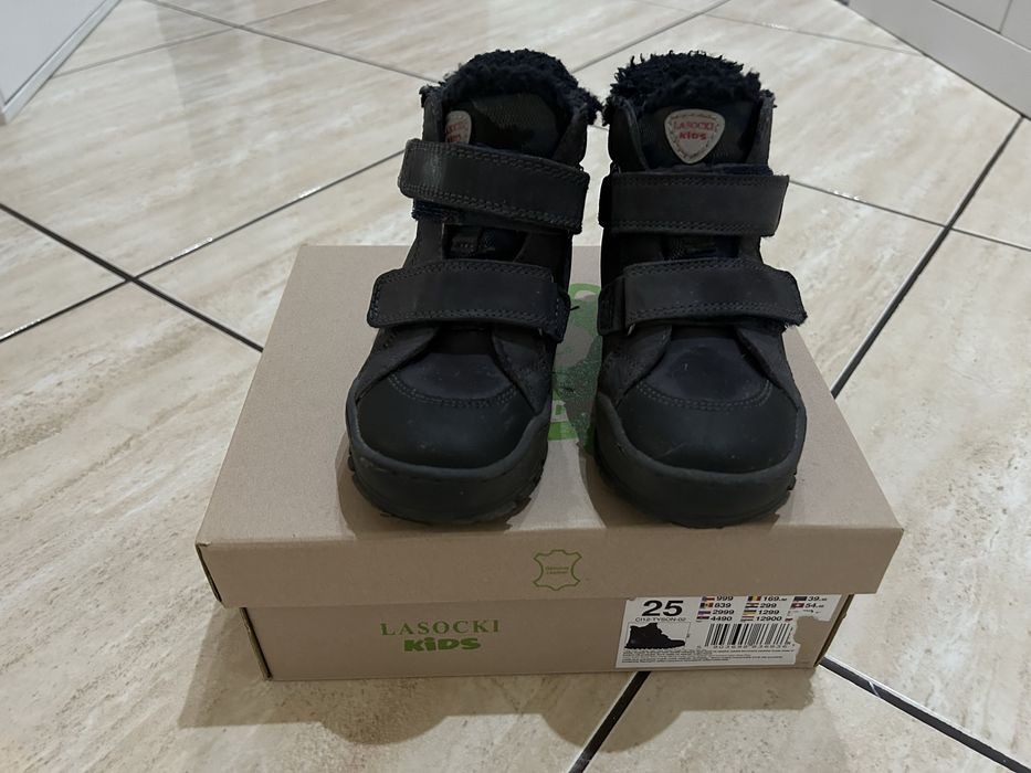 Buty zimowe lasocki ocieplane rozm.25