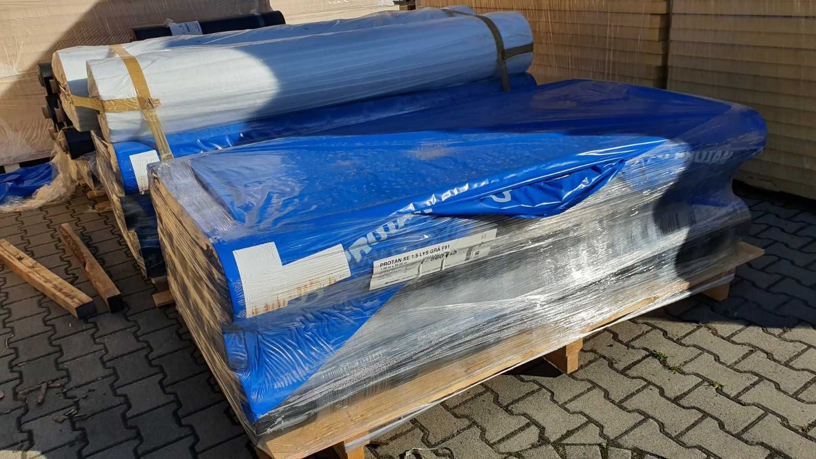 #MEMBRANA  PVC 1,5 - szara - #odręki na dachy hale, magazyny, taras
