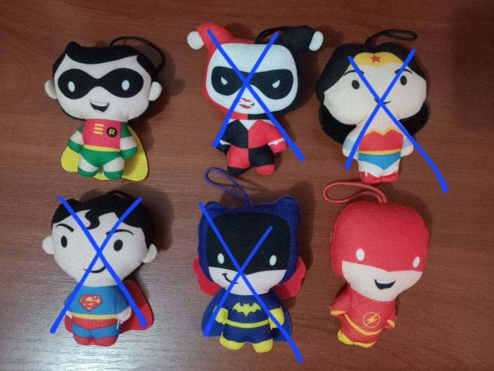 Іграшки Макдональдс, Супергерої DC