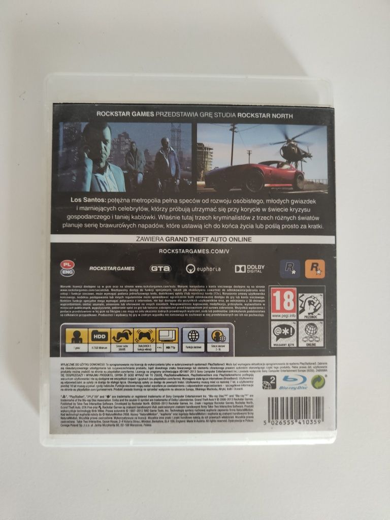 Gra GTA 5 PlayStation 3 PS3