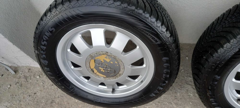 Felgi aluminiowe koła opony wielosezon Audi A4 B5 A6 C5 5X112 15"kpl