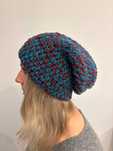 Czapka beanie ręcznie robiona na szydełku gruba