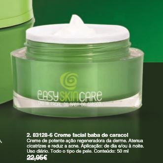 Creme de rosto de baba de caracol EasySkinCare da Cristian Lay - novo