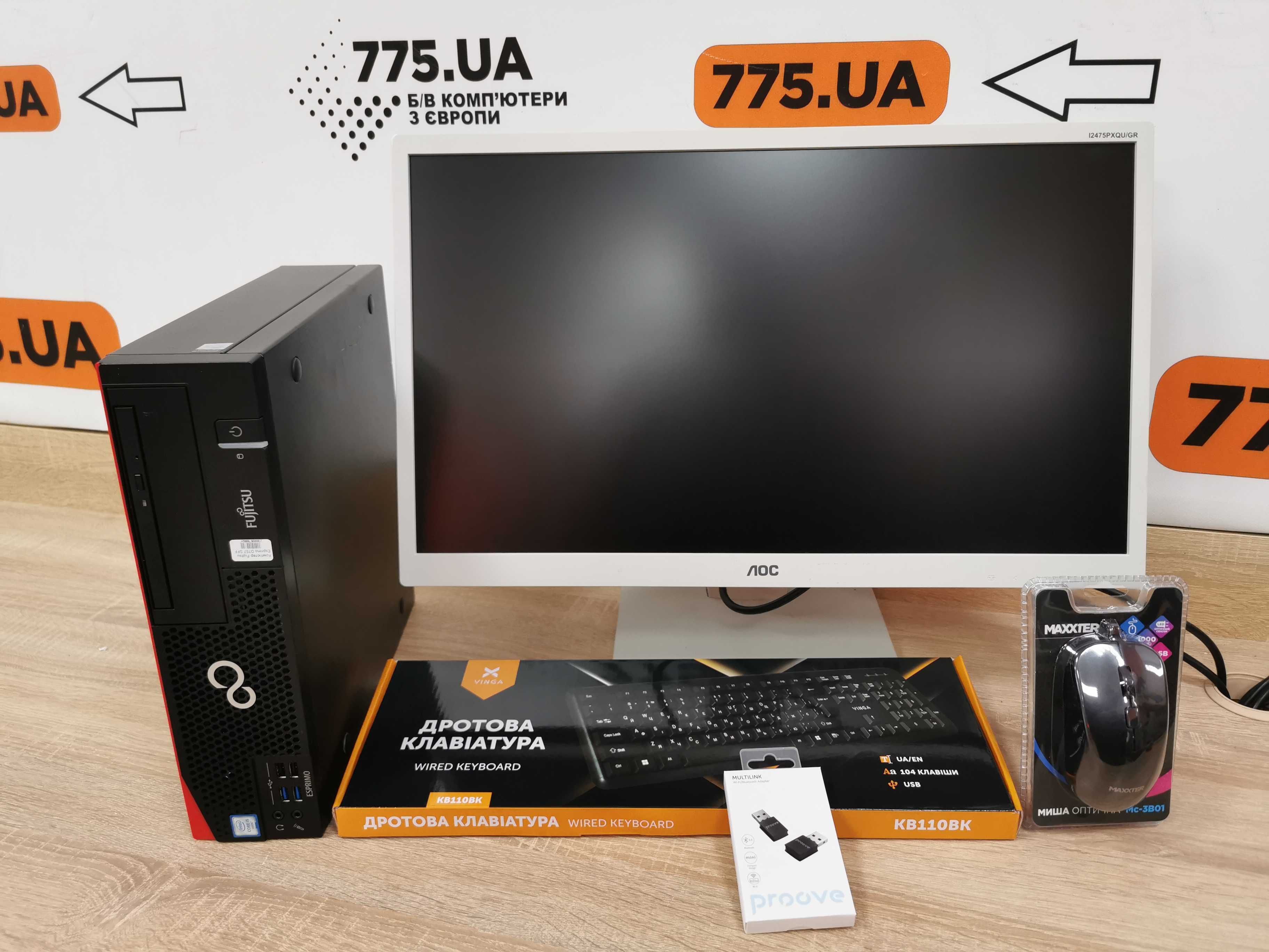 комплект: ПК i5-6400, 8, 120 + Монітор 24" 1920х1080 IPS + Bluetooth