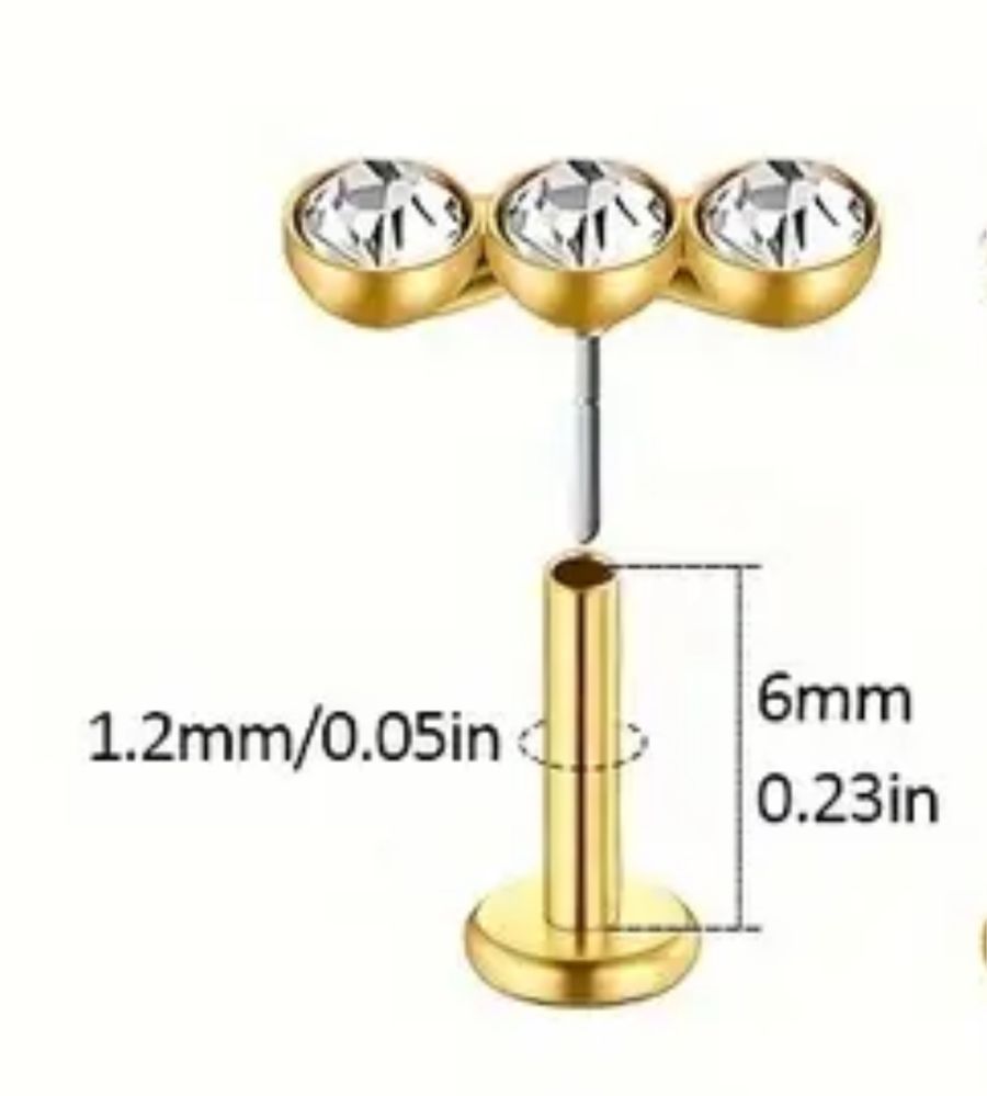 Piercing (vários tamanhos, modelos e cores)